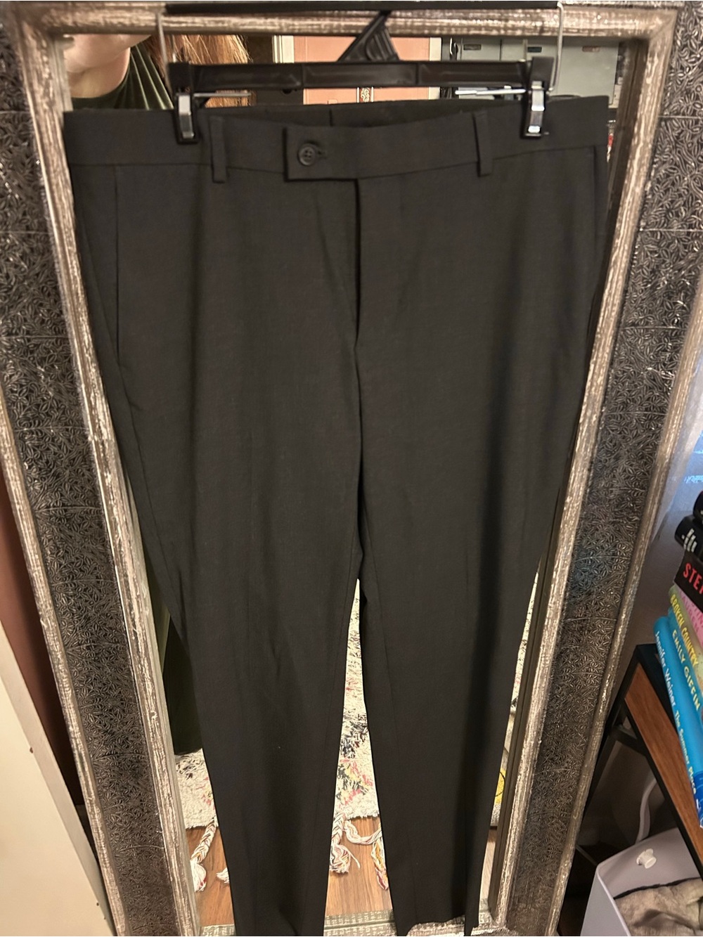 Egara Men's Black Slim Dress Pants